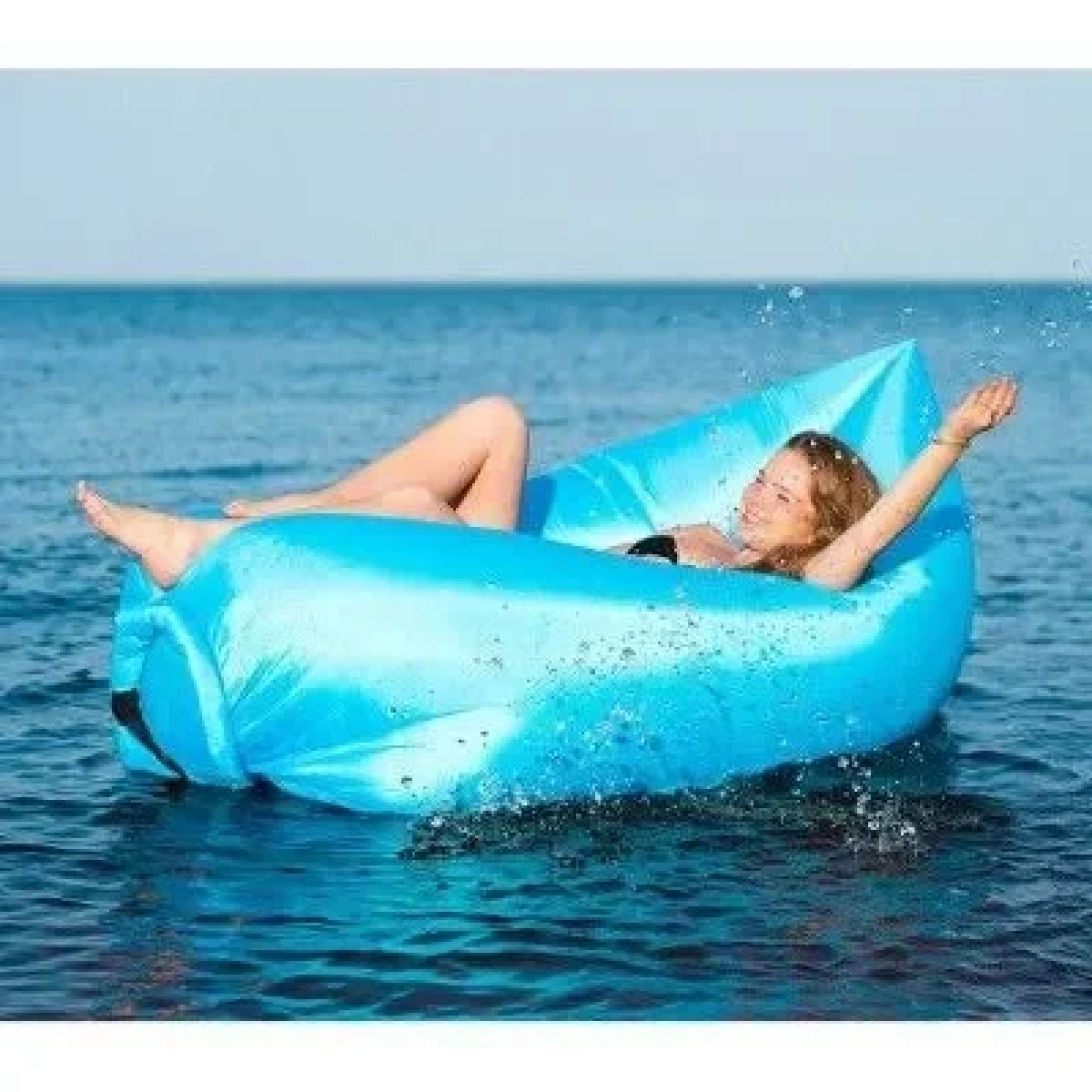 EASYLAZY ΦΟΥΣΚΩΤΟ ΣΤΡΩΜΑ ΚΑΙ ΚΑΘΙΣΜΑ ΞΑΠΛΩΣΤΡΑ LAZY BAG-INFLATABLE AIR SOFA BLACK