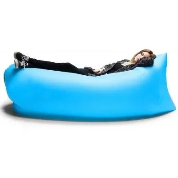 Φουσκωτό Στρώμα & Κάθισμα Ξαπλώστρα Lazy Bag 650gr – Inflatable Air Sofa – Γαλάζιο