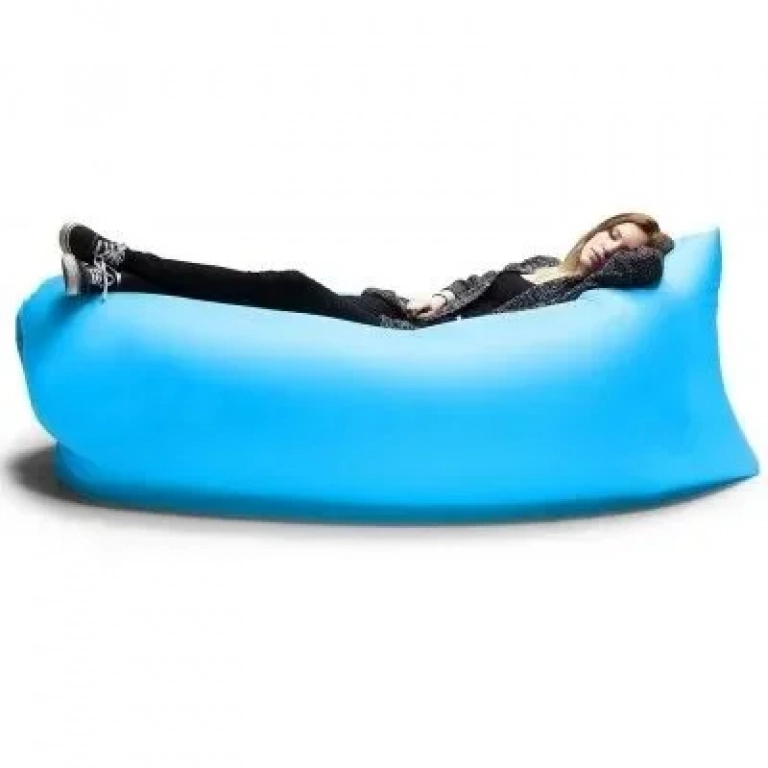 Φουσκωτό Στρώμα & Κάθισμα Ξαπλώστρα Lazy Bag 650gr – Inflatable Air Sofa – Γαλάζιο