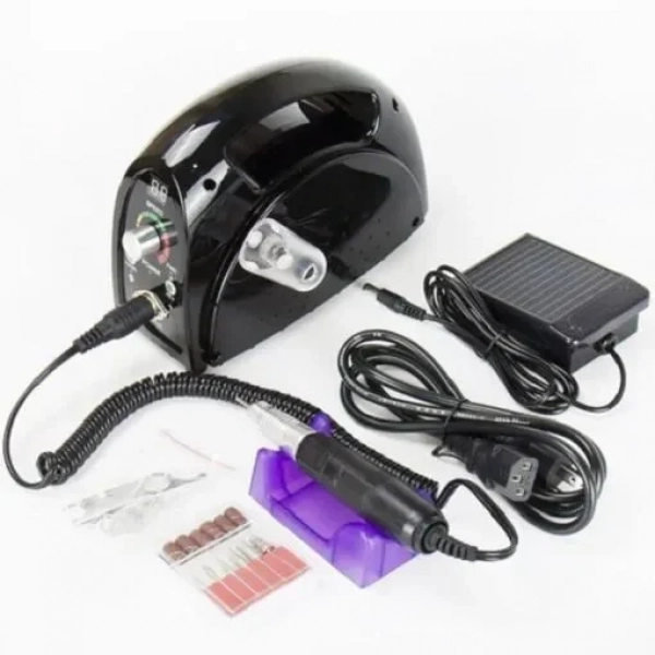 ZS-702 Τροχός Νυχιών Ρεύματος 30000rpm με Πεντάλ σε Μαύρο Χρώμα 35W