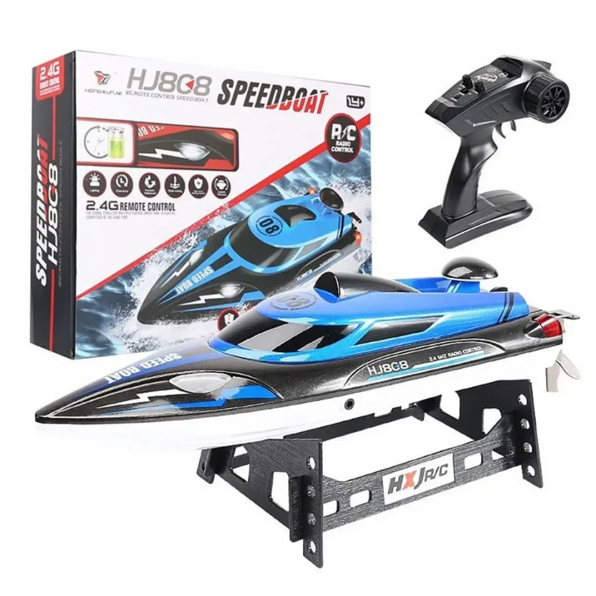 Speedboat Τηλεκατευθυνόμενο Σκάφος HJ808 Μπλε