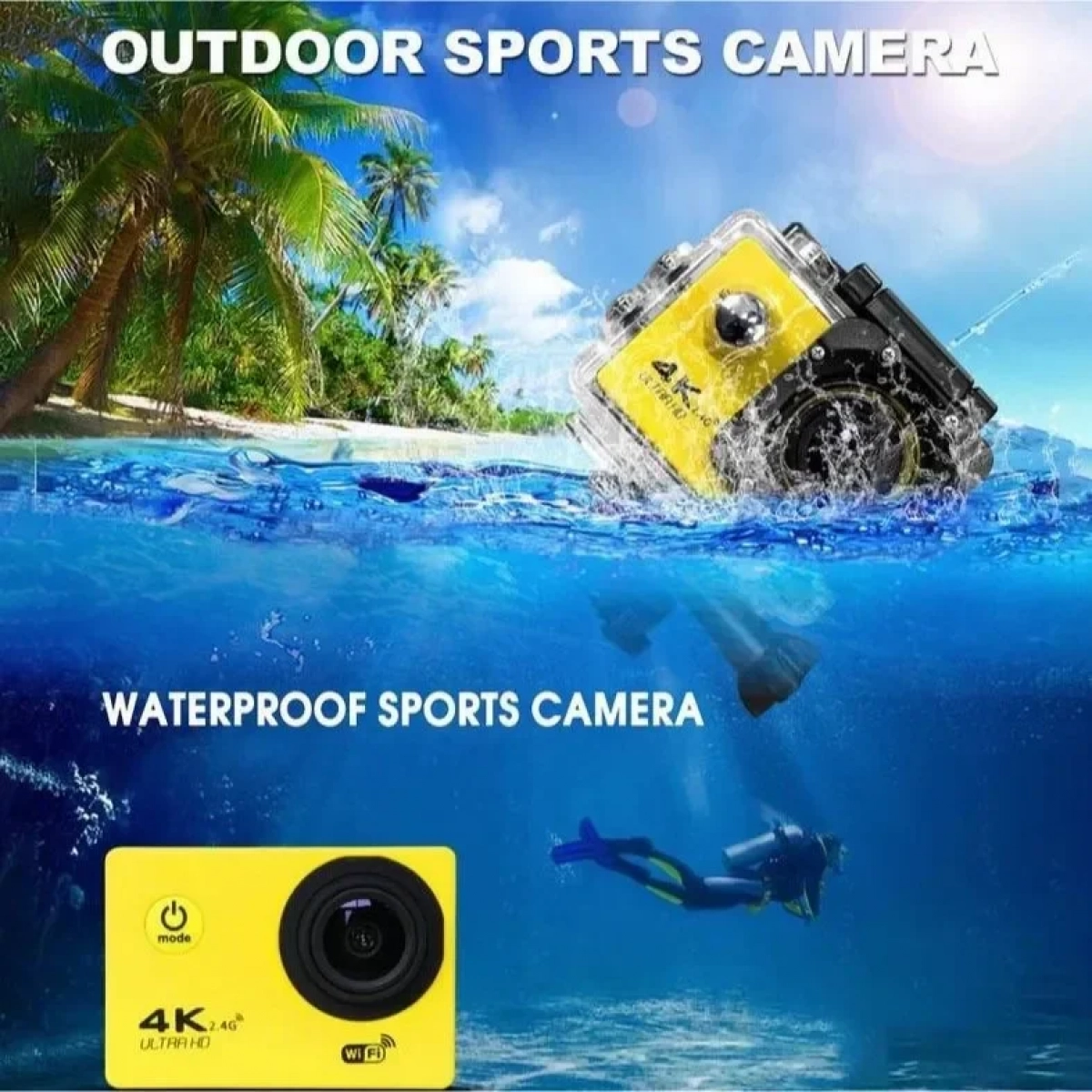 ACTION CAMERA 4K ULTRA HD ΡΟΖ AC-1802-47