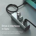 Mini USB UB 2.0 με 4 Θύρες για Υπολογιστές + Φόρτιση Συσκευών Awei CL-122 - Συμβατό με Macbook - Docking Station