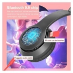 Cat Ears Y47 Ασύρματα Bluetooth On Ear Ακουστικά Μαύρα
