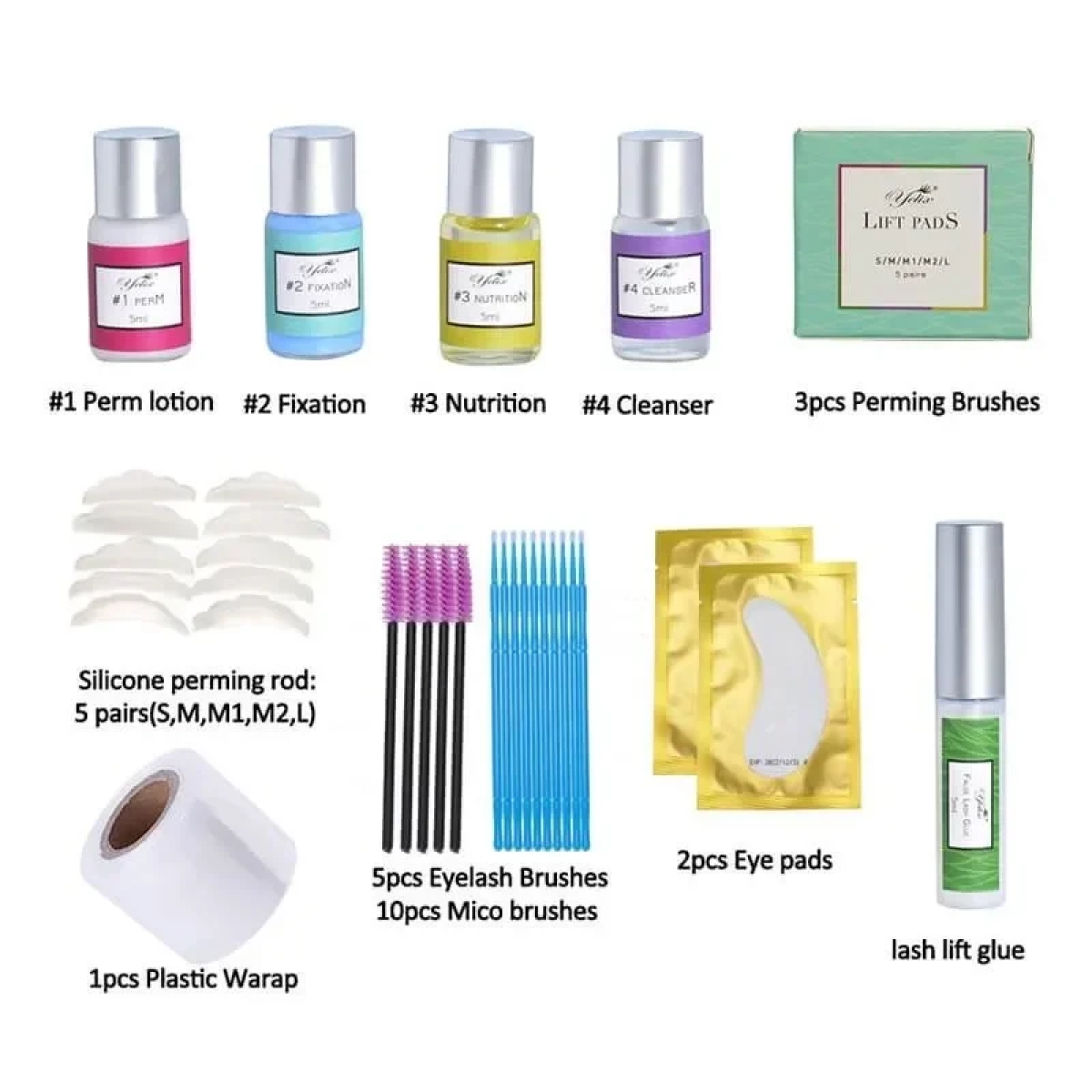 Σετ Περιποίησης Βλεφαρίδων Yelix Lash Lift Eyelash Perming Kit oem