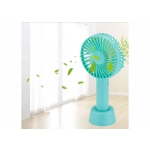 Ezra HF02 Ανεμιστήρας Φορητός Επαναφορτιζόμενος mini USB με φως Μπλε