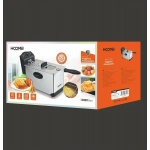 Hoomei HM-5335 Φριτέζα Λαδιού με Αποσπώμενο Κάδο 3.5lt Ασημί - Image 2