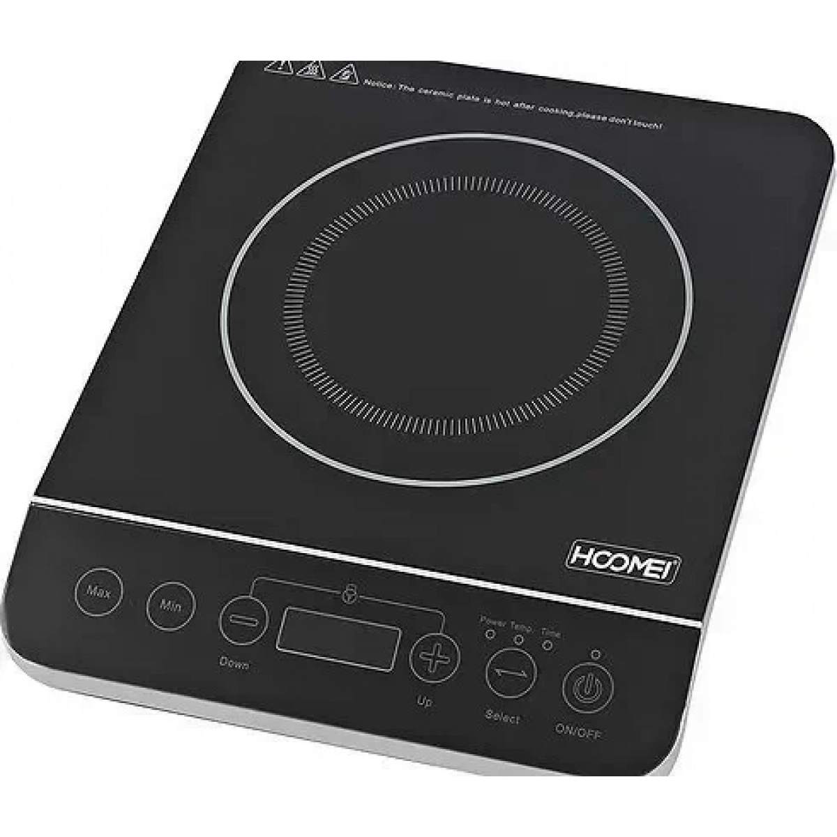 Hoomei HM-5366 Επιτραπέζια Εστία Επαγωγική Μονή Μαύρη - Image 2