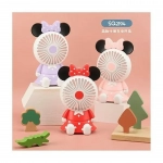 fans-SQ2194 Roshow Handheld Mini Fan Office Desktop Portable Creative σε Ροζ - Image 2