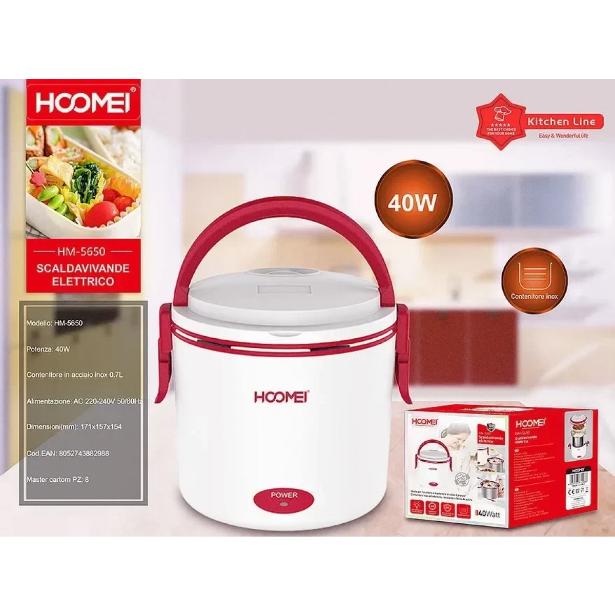 Δοχείο Φαγητού Inox Hoomei HM-5650 | Hoomei - Image 3
