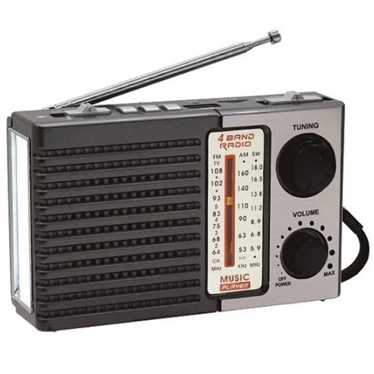 CMIK MK-918 Retro Φορητό Ραδιόφωνο Επαναφορτιζόμενο Γκρι