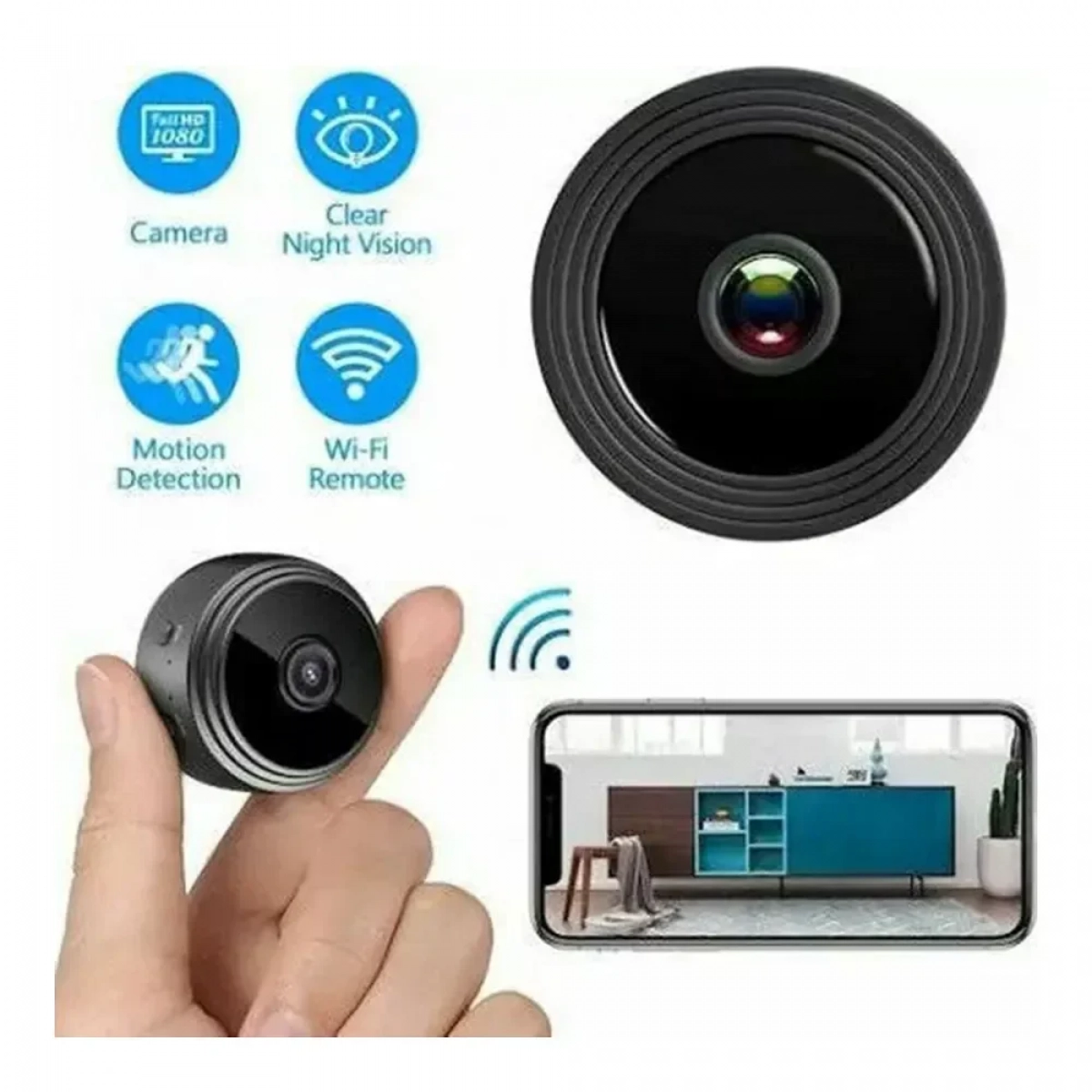 Mini Ασύρματη IP Wi-Fi Κάμερα 720p HD με Μπαταρία BS-00224