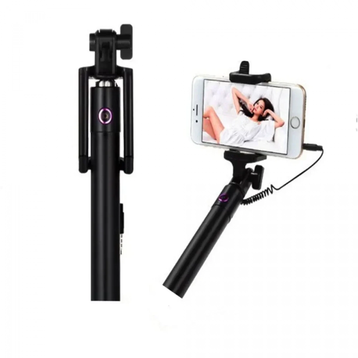 Πτυσσόμενο Selfie Stick 78cm με Ενσωματωμένο Κουμπί - Photo6