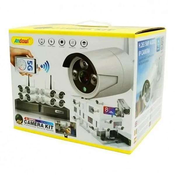 Σετ Καταγραφησ Με 8 Καμερεσ Cctv Camera Kit Andowl An-Q-S8I