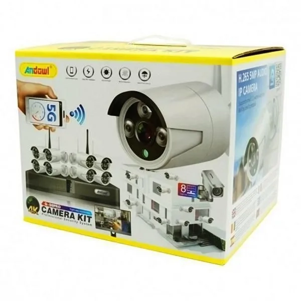 ΣΕΤ ΚΑΤΑΓΡΑΦΗΣ ΜΕ 8 ΚΑΜΕΡΕΣ CCTV CAMERA KIT ANDOWL AN-Q-S8i