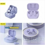 Awei T36 Earbud Bluetooth Handsfree Ακουστικά με Αντοχή στον Ιδρώτα και Θήκη Φόρτισης Purple