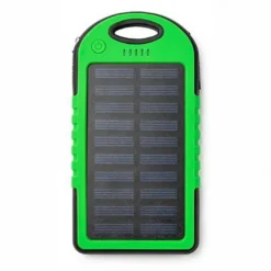 ΟΕΜ Powerbank Αδιάβροχος Ηλιακός Φορτιστής 25000MAH Με Επένδυση Καουτσούκ PB-25000 Πράσινο