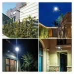 Ηλιακό Φωτιστικό Δρόμου με Ανιχνευτή Κίνησης, Αισθητήρα Φωτός και Τηλεχειριστήριο σε Μαύρο Χρώμα 200W Jortan