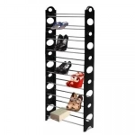 Παπουτσοθήκη Stand 30 Ζευγαριών 03008SHR50BK 65x26x156cm