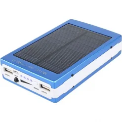 Power bank με ηλιακό φορτιστή και φακός 20 Led Solar 20000mAh Μπλε Eboot ES20000