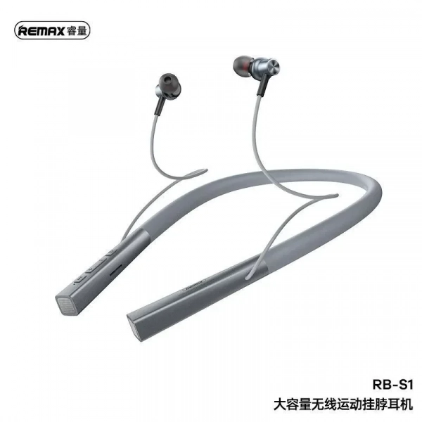 Remax RB-S1 bluetooth Ακουστικό 20 ωρών αναπαραγωγής, Grey