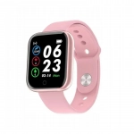 Smartwatch Y68S με Μετρητή Καρδιακών Παλμών Χρώματος Ροζ SPM Y68S-Pink
