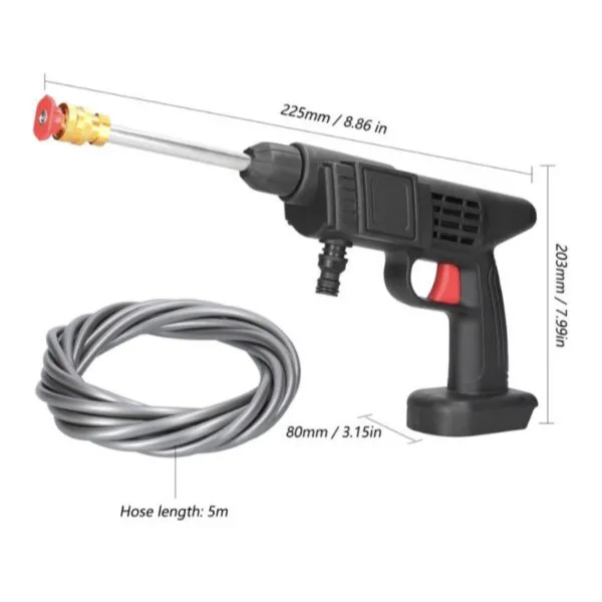 Φορητό Ηλεκτρικό Πιστόλι Πλυσίματος Water Gun For Car Washing MDHL 8106