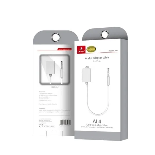 Genai AL4 3.5mm male - USB-A female (0004158)