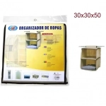 Κρεμαστή θήκη ρούχων ντουλάπας με 2 ράφια 30x30x50 - Image 2