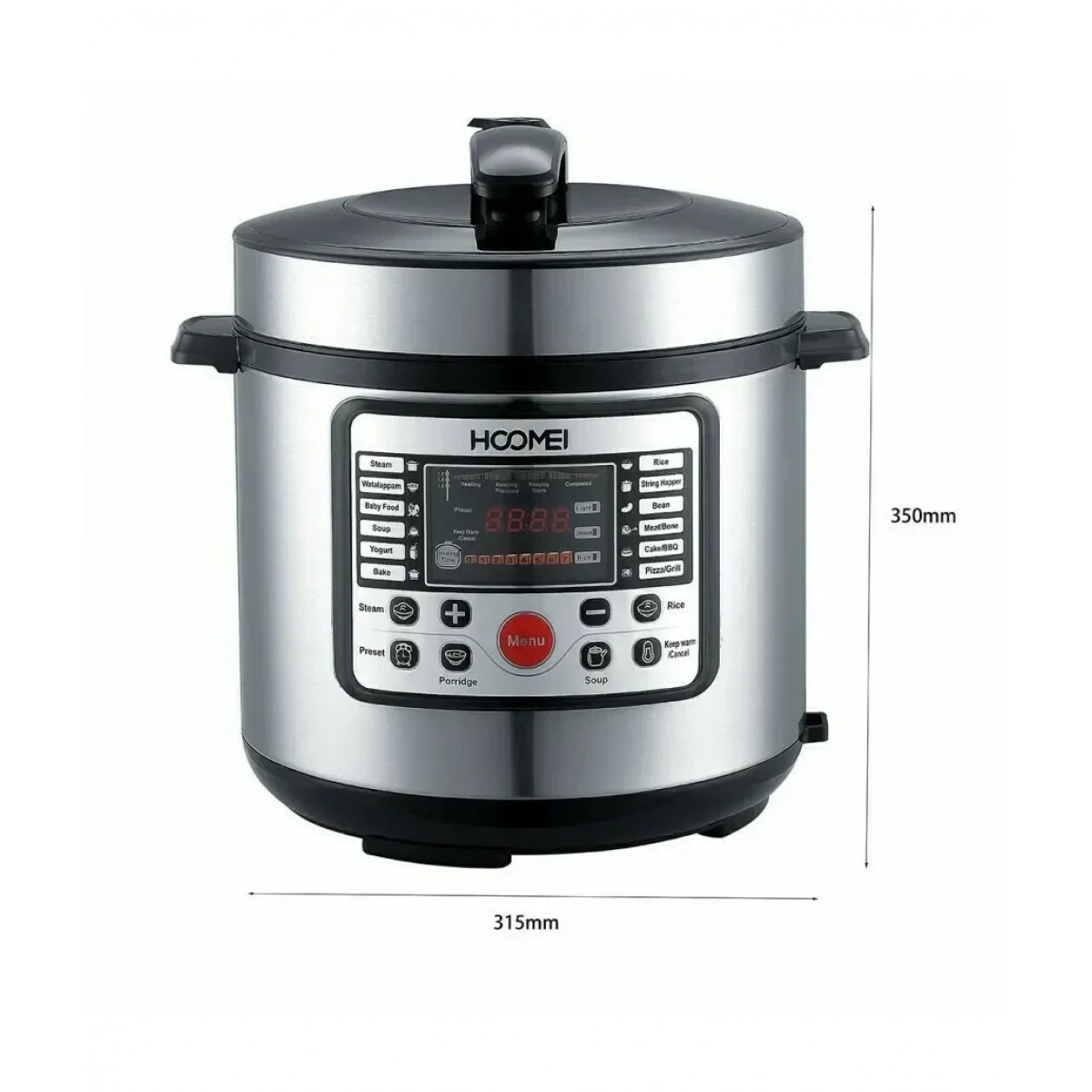 Πολυμάγειρας 5L 900W Hoomei HM-5322 Inox - Image 2