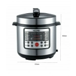 Πολυμάγειρας 5L 900W Hoomei HM-5322 Inox - Image 2