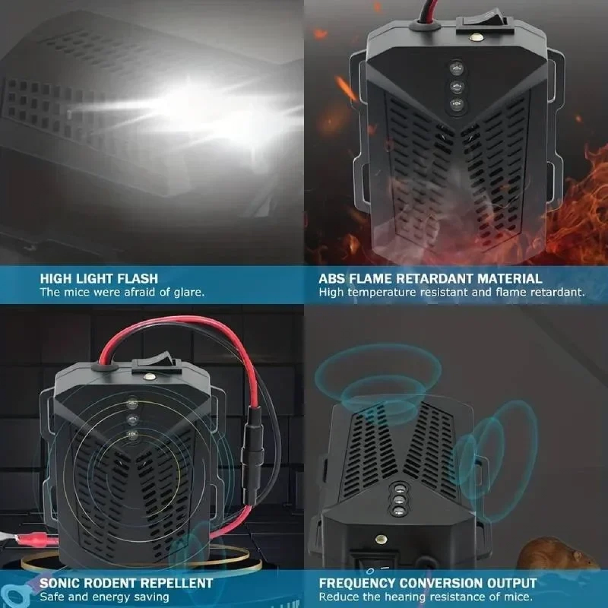 12V Anti-Rat Repeller Υπερήχων Απωθητικό ποντικιού για Αυτοκίνητο