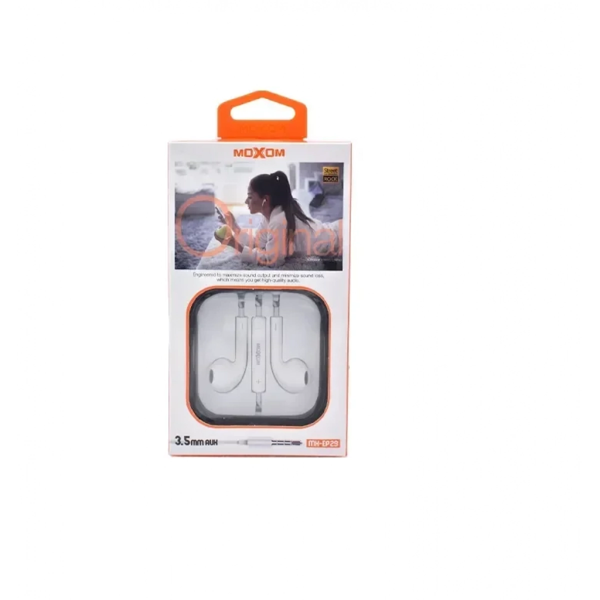 Moxom MX-EP29 Earbuds Handsfree με Βύσμα 3.5mm Λευκό