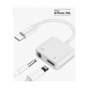 Μετατροπέας 2in1 USB Lighting σε 3.5mm Headphone Jack + καλώδιο φόρτισης ΟΕΜ