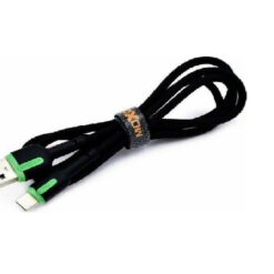 Υφασμάτινο Καλώδιο USB Type-C 2.4Α 100cm Moxom MX-CB52 ΠΡΑΣΙΝΟ