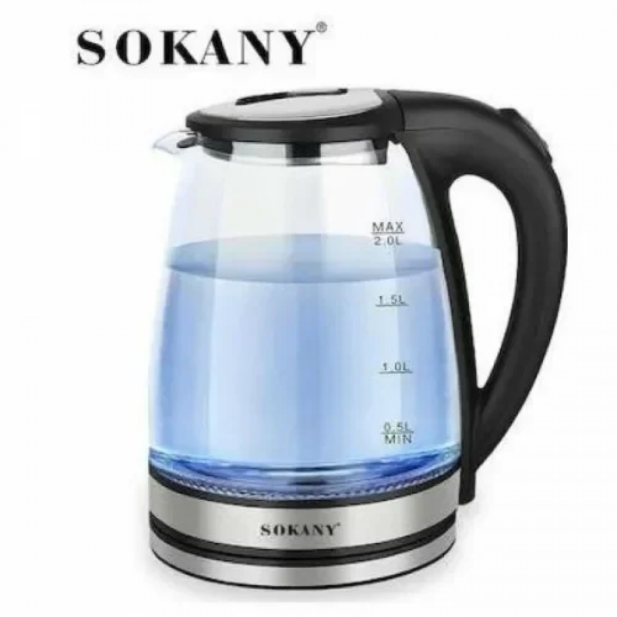 Βραστήρας Sokany SK-1045 2lt 1500W Μαύρος