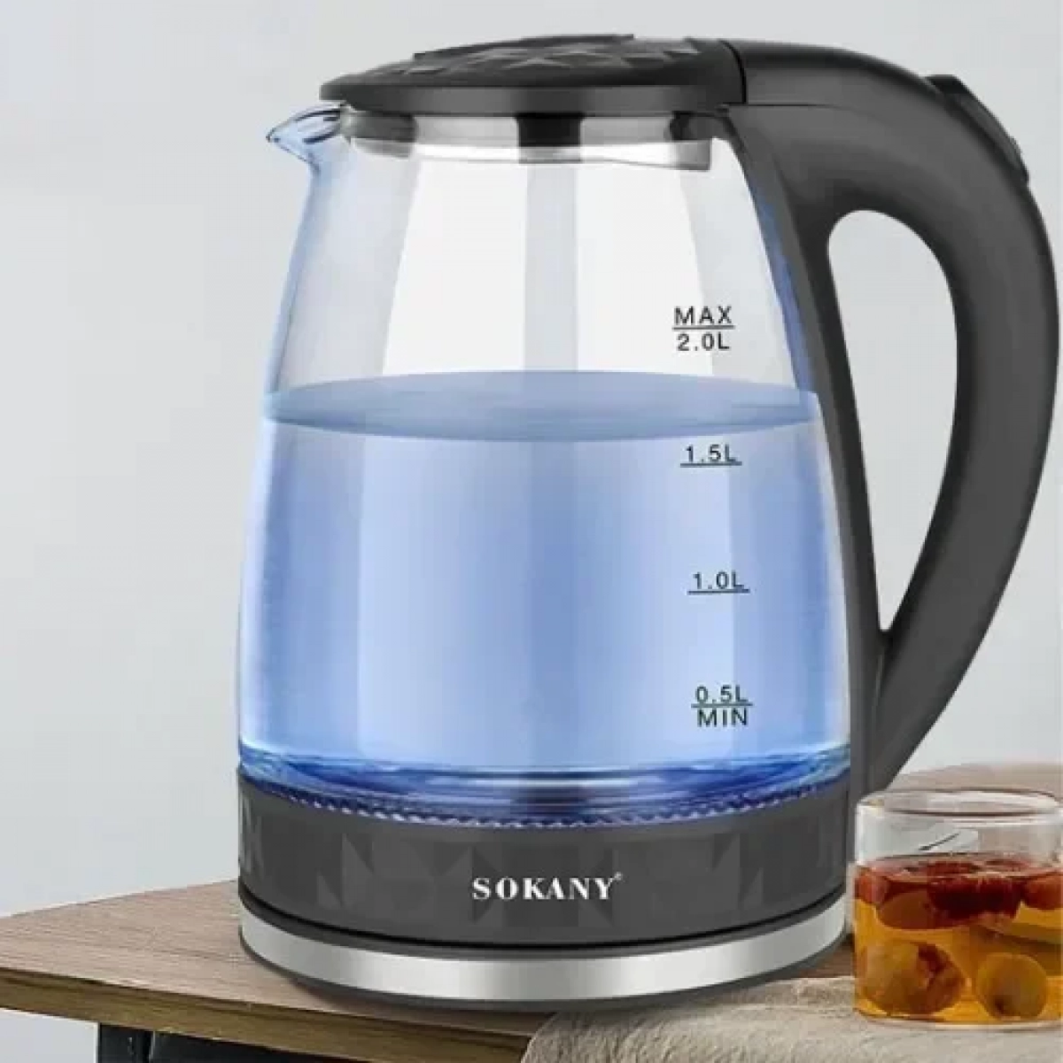 Βραστήρας Sokany SK-1045 2lt 1500W Μαύρος