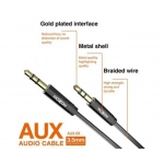 Καλώδιο Ήχου Moxom AUX-09 3.5mm (1m) Black