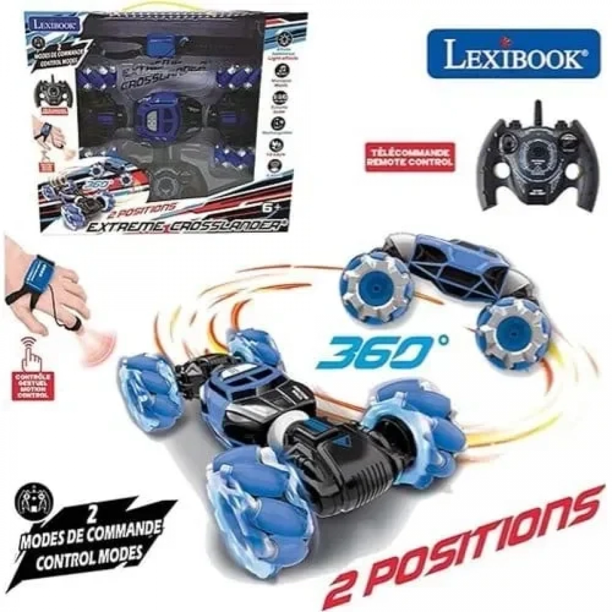 Lexibook RC50 Extreme Crosslander Luminous All-Terrain Επαναφορτιζόμενο Stunt Car Με Φώτα Και Ήχους