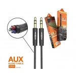 Καλώδιο Ήχου Moxom AUX-09 3.5mm (1m) Black