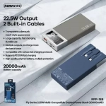 Remax RPP-189 Fly Series Power Bank 20000mAh 22.5W με Θύρα USB-A και Θύρα USB-C Μπλε a