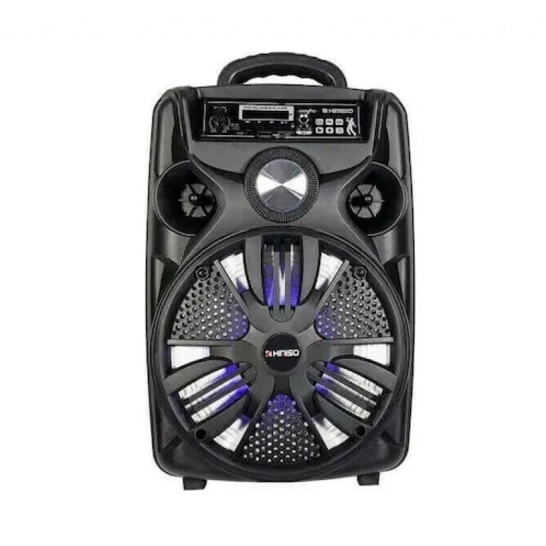 Σύστημα Karaoke με Ενσύρματα Μικρόφωνα Kimiso QS-825 σε Μαύρο Χρώμα