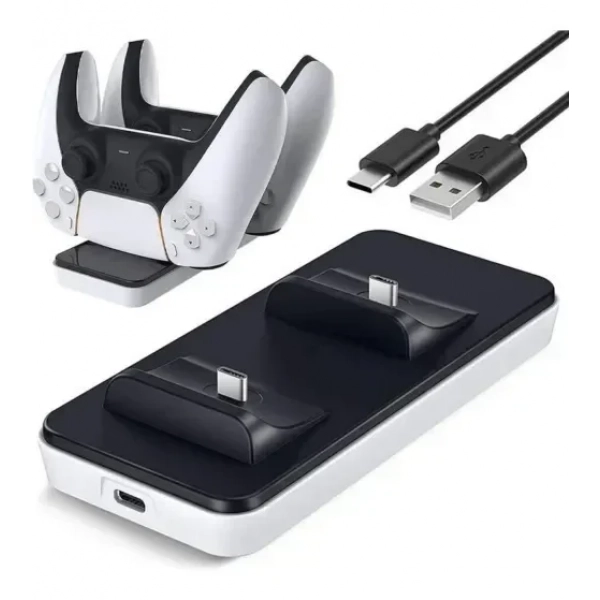 SND-463 mini dual charging dock for PS5 type C 5V gamepad fast charger