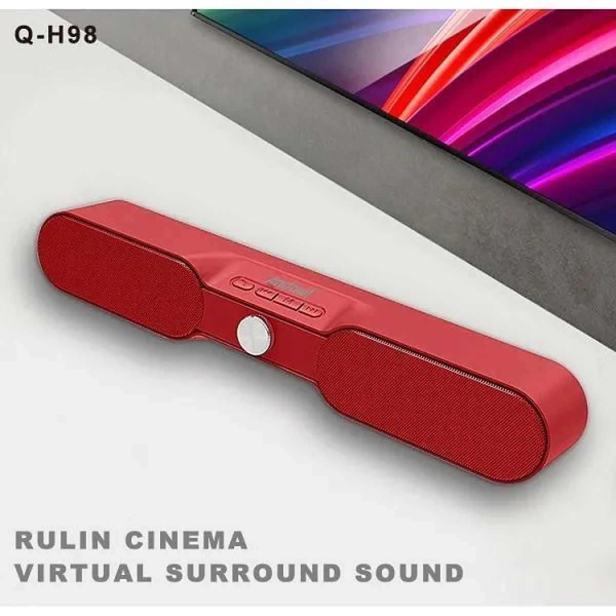 ΑΣΥΡΜΑΤΟ ΗΧΕΙΟ SOUNDBAR ANDOWL AN-Q-H98 red a