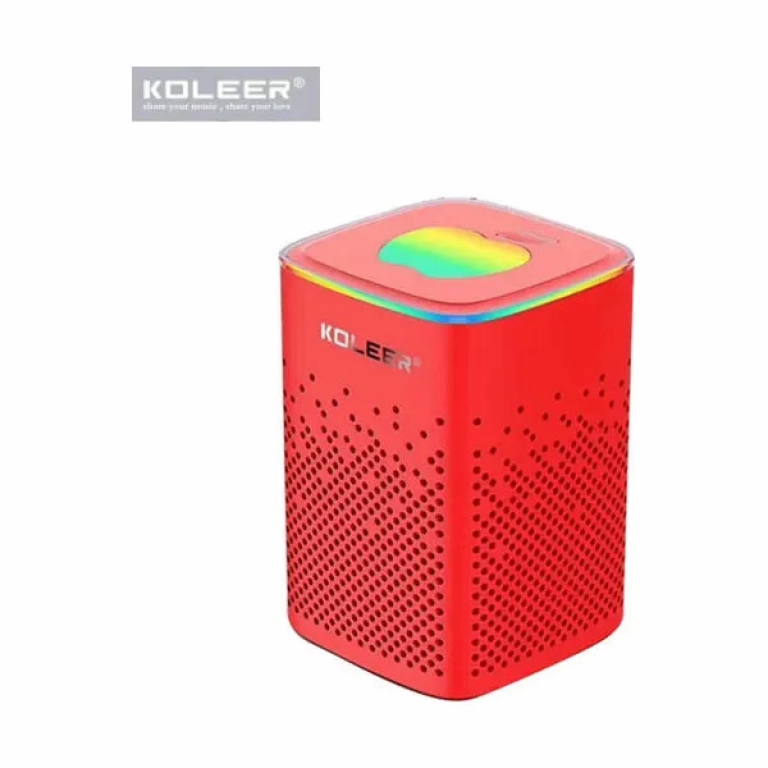 Koleer S818 Ηχείο Bluetooth 10W με Ραδιόφωνο και 6 ώρες Λειτουργίας Red