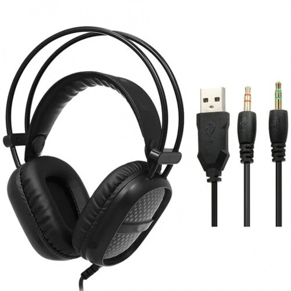 Gaming Ακουστικά 3,5 mm με LED E-Sport Headphones με Μικρόφωνο - LED RGB The Engineer c