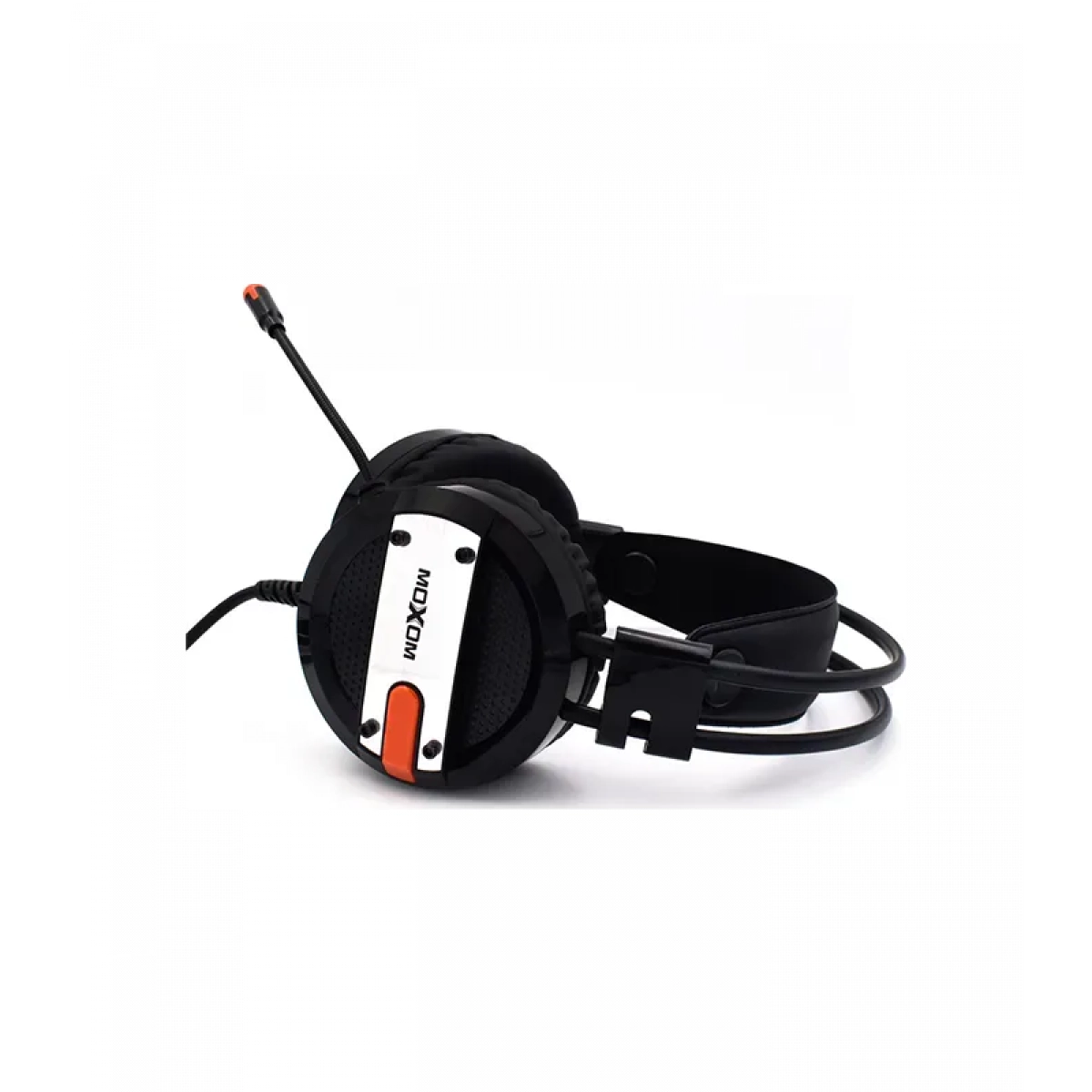 Gaming Headset Φ50mm με Πορτοκαλί Φωτισμό LED για PS4, PC, Laptop, Smartphone +& Tablet Moxom MX-EP23 GM – Μαύρο a