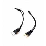 Gaming Headset Φ50mm με Πορτοκαλί Φωτισμό LED για PS4, PC, Laptop, Smartphone +& Tablet Moxom MX-EP23 GM – Μαύρο b