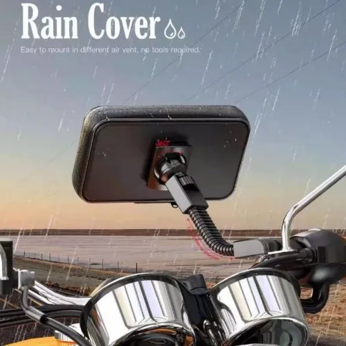 Βάση μηχανής.scooter MOXOM MX-VS41 Knight (170mm X 90mm) για 5.5 - 7.2 inch Smartphones c