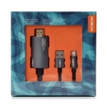 Προσαρμογέας MOXOM MX-AX28 Lightning σε HDMI 4K μαύρο 2,0 Μέτρα a
